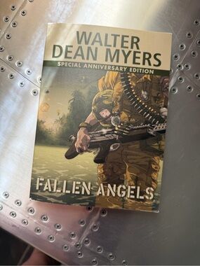 Scholastic Fallen Angels Special Anniversary Edition — Green and Brown Cover